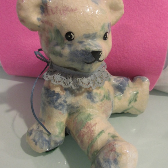Kozy Kritters Decoupage Bear - Picture 1 of 4